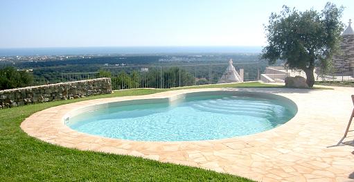 Private saltwater pool