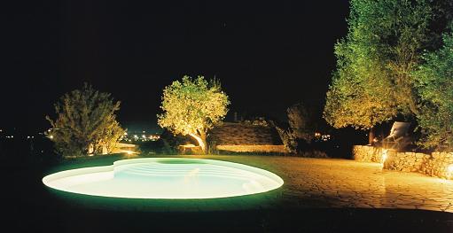 Pool at night