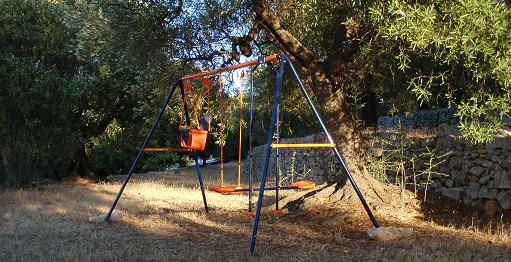 Swings in the olive grove